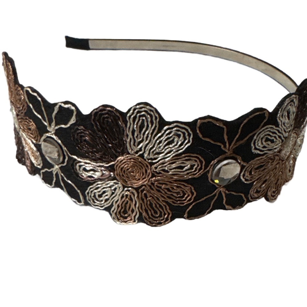 Painless Headband Embroidered Ribbon Hair Accessory,Luxurious, handmade
NEW